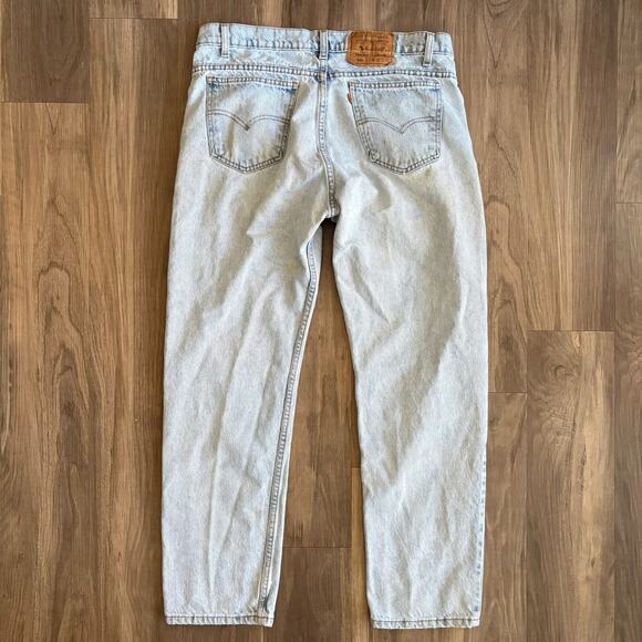 Vintage Levi’s 505 Jeans Men's Size 36x30 Light Washed Made In Puerto Rico Worn - Picture 4 of 9